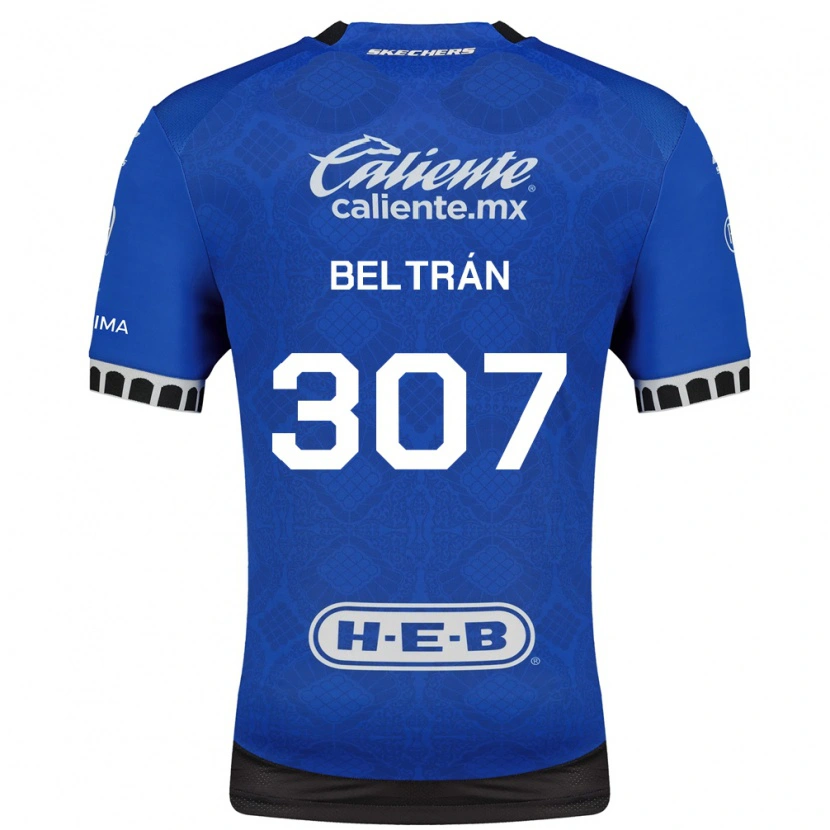 Danxen Kinder Gael Beltrán #307 Königsblau Weiß Schwarz Auswärtstrikot Trikot 2026/27 T-Shirt