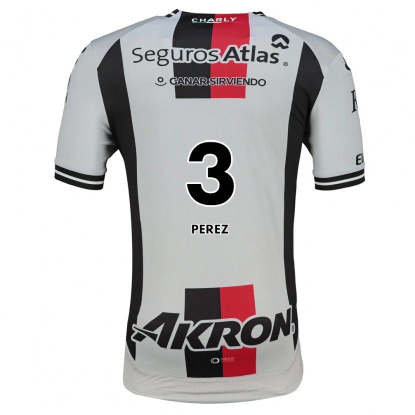 Danxen Kinder María Fernanda Pérez #3 Weiß Rot Schwarz Auswärtstrikot Trikot 2026/27 T-Shirt