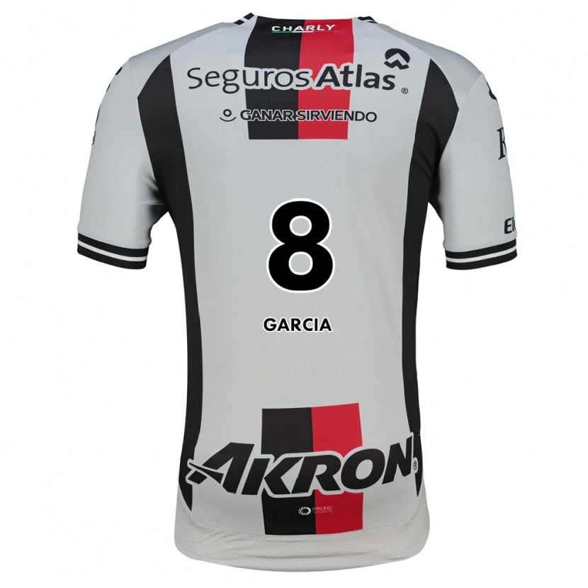 Danxen Kinder Mateo García #8 Weiß Rot Schwarz Auswärtstrikot Trikot 2026/27 T-Shirt