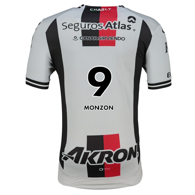 Danxen Kinder Florián Monzón #9 Weiß Rot Schwarz Auswärtstrikot Trikot 2026/27 T-Shirt