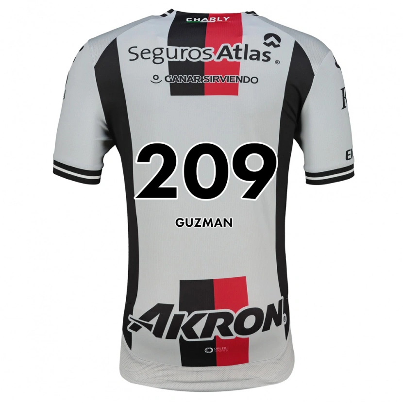Danxen Kinder Jorge Guzmán #209 Weiß Rot Schwarz Auswärtstrikot Trikot 2026/27 T-Shirt