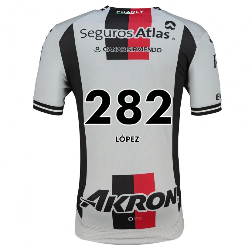 Danxen Kinder Aarón López #282 Weiß Rot Schwarz Auswärtstrikot Trikot 2026/27 T-Shirt