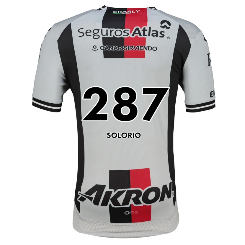 Danxen Kinder Gael Solorio #287 Weiß Rot Schwarz Auswärtstrikot Trikot 2026/27 T-Shirt