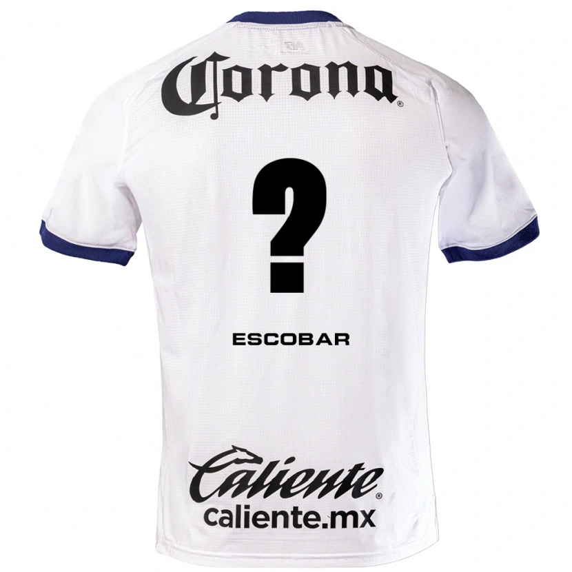 Danxen Kinder Juan Escobar #0 Weiß Blau Schwarz Auswärtstrikot Trikot 2026/27 T-Shirt
