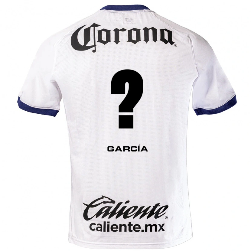 Danxen Kinder Carlos García #0 Weiß Blau Schwarz Auswärtstrikot Trikot 2026/27 T-Shirt