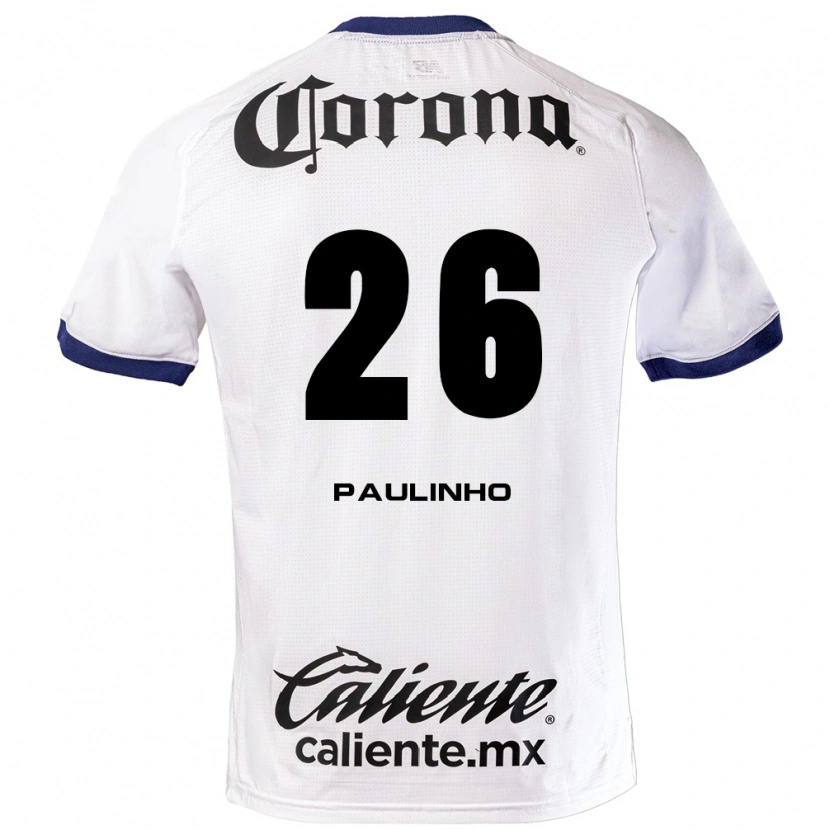 Danxen Kinder Paulinho #26 Weiß Blau Schwarz Auswärtstrikot Trikot 2026/27 T-Shirt