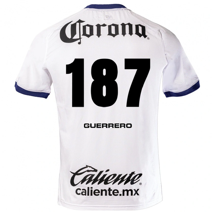 Danxen Kinder Dominic Guerrero #187 Weiß Blau Schwarz Auswärtstrikot Trikot 2026/27 T-Shirt