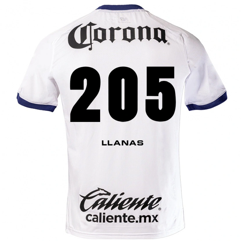 Danxen Kinder Emmanuel Llanas #205 Weiß Blau Schwarz Auswärtstrikot Trikot 2026/27 T-Shirt