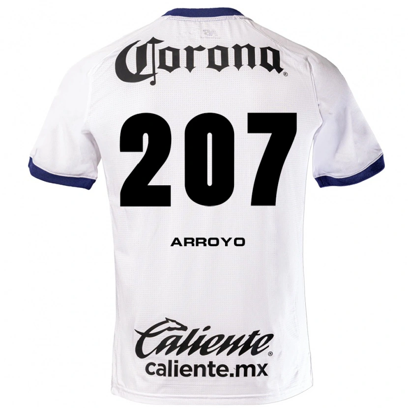 Danxen Kinder José Arroyo #207 Weiß Blau Schwarz Auswärtstrikot Trikot 2026/27 T-Shirt