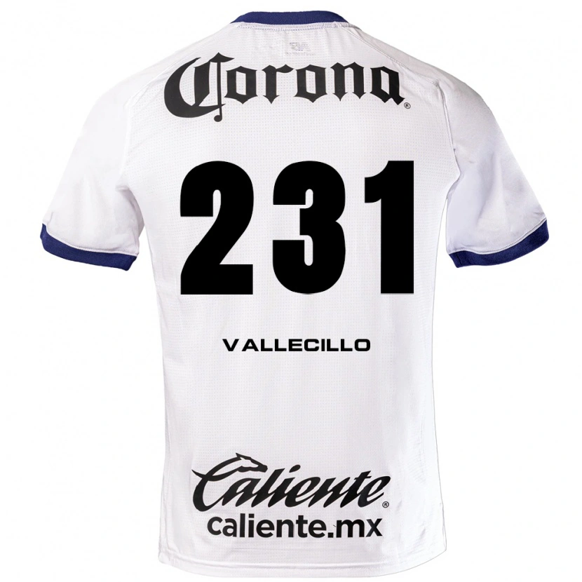 Danxen Kinder Agustín Vallecillo #231 Weiß Blau Schwarz Auswärtstrikot Trikot 2026/27 T-Shirt
