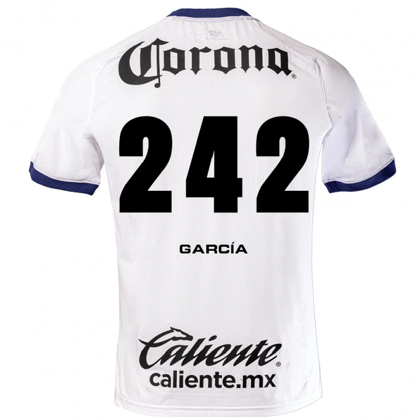 Danxen Kinder Alejandro García #242 Weiß Blau Schwarz Auswärtstrikot Trikot 2026/27 T-Shirt