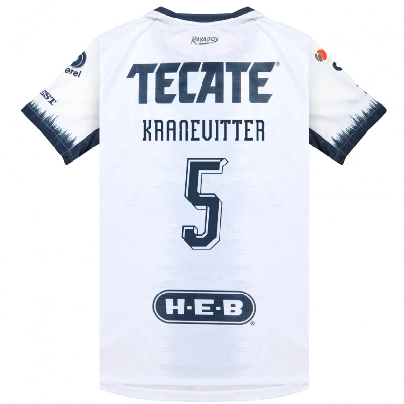 Danxen Kinder Matias Kranevitter #5 Weiß Tintenblau Rot Auswärtstrikot Trikot 2026/27 T-Shirt