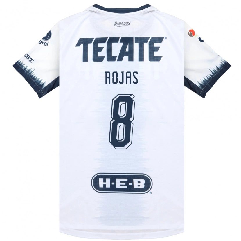 Danxen Kinder Joao Rojas #8 Weiß Tintenblau Rot Auswärtstrikot Trikot 2026/27 T-Shirt