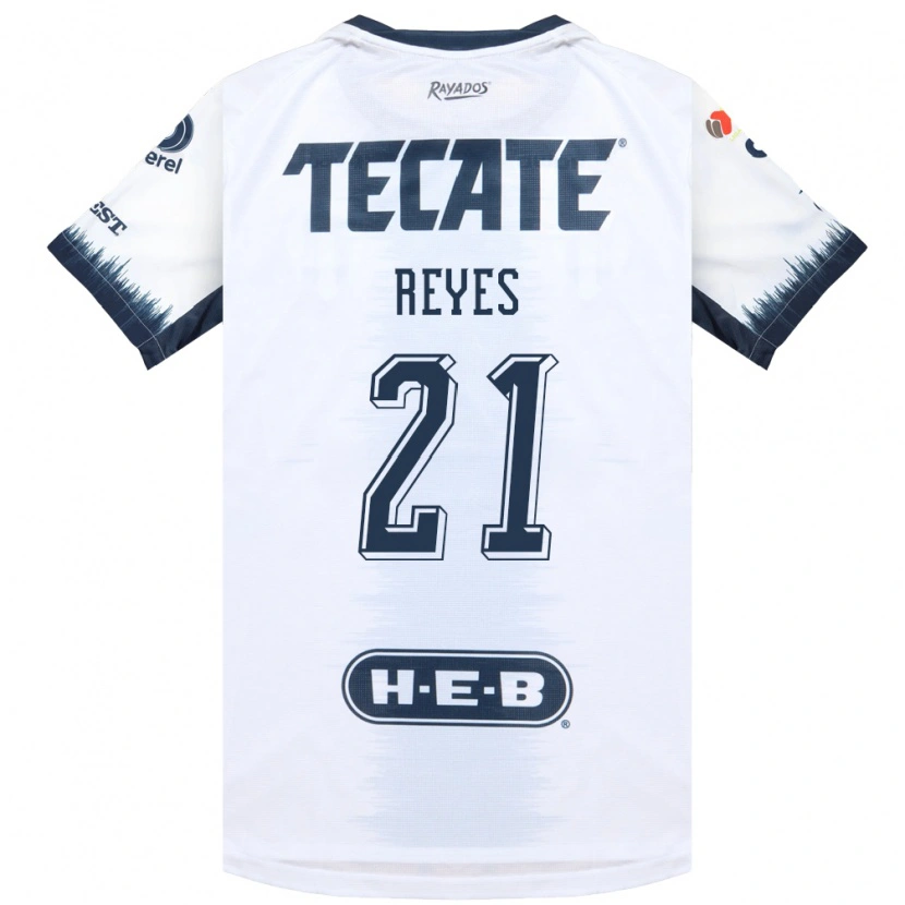 Danxen Kinder Luis Reyes #21 Weiß Tintenblau Rot Auswärtstrikot Trikot 2026/27 T-Shirt