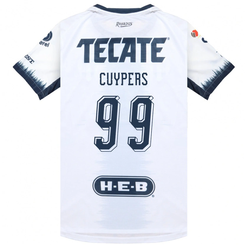 Danxen Kinder Hugo Cuypers #99 Weiß Tintenblau Rot Auswärtstrikot Trikot 2026/27 T-Shirt