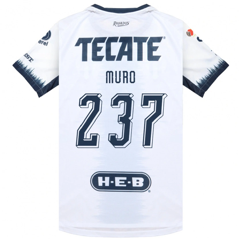Danxen Kinder José Muro #237 Weiß Tintenblau Rot Auswärtstrikot Trikot 2026/27 T-Shirt