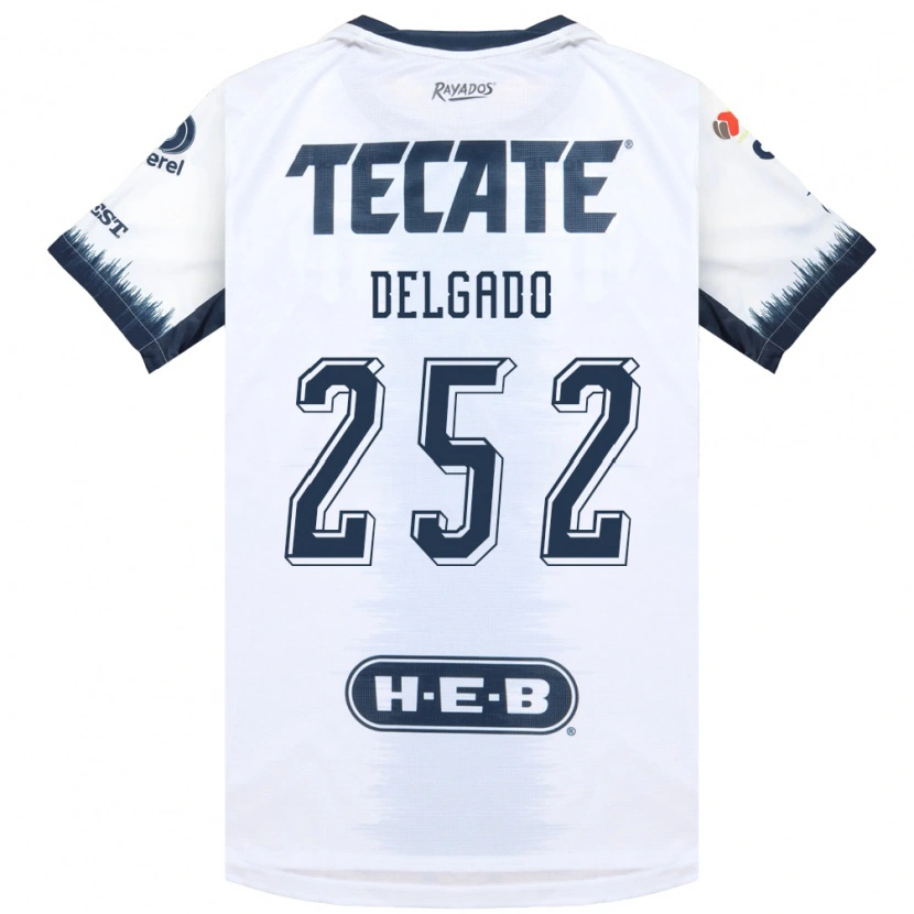 Danxen Kinder Jorge Delgado #252 Weiß Tintenblau Rot Auswärtstrikot Trikot 2026/27 T-Shirt