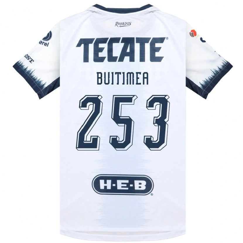 Danxen Kinder Miguel Buitimea #253 Weiß Tintenblau Rot Auswärtstrikot Trikot 2026/27 T-Shirt