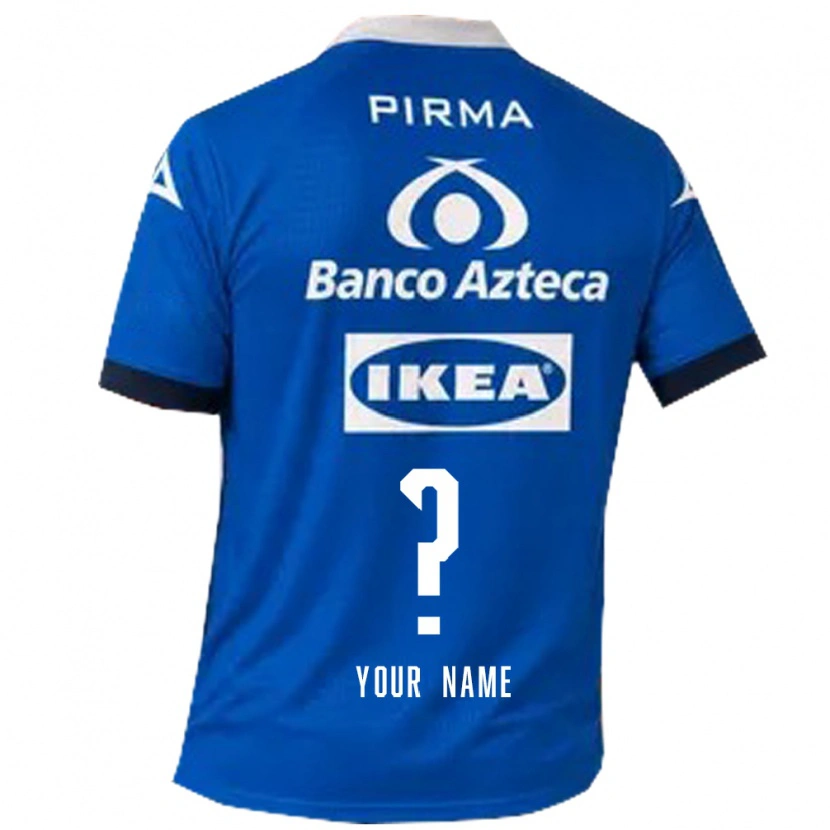 Danxen Kinder Ihren Namen #0 Blau Weiß Auswärtstrikot Trikot 2026/27 T-Shirt