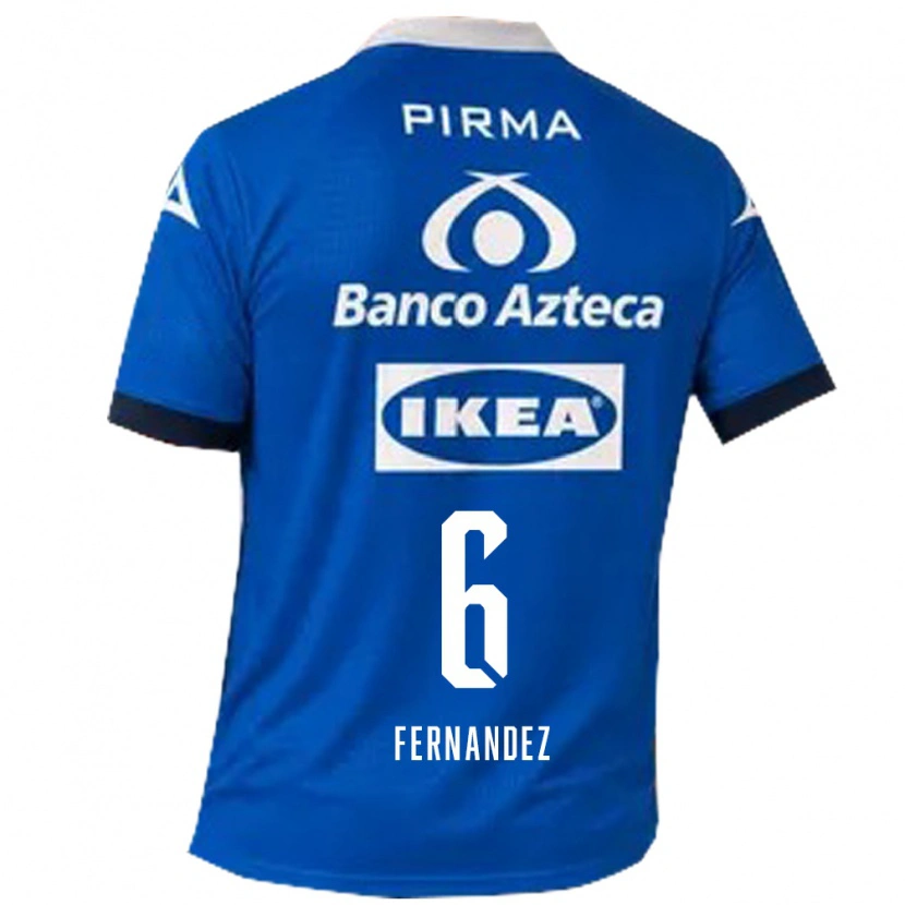 Danxen Kinder Liliana Fernández #6 Blau Weiß Auswärtstrikot Trikot 2026/27 T-Shirt