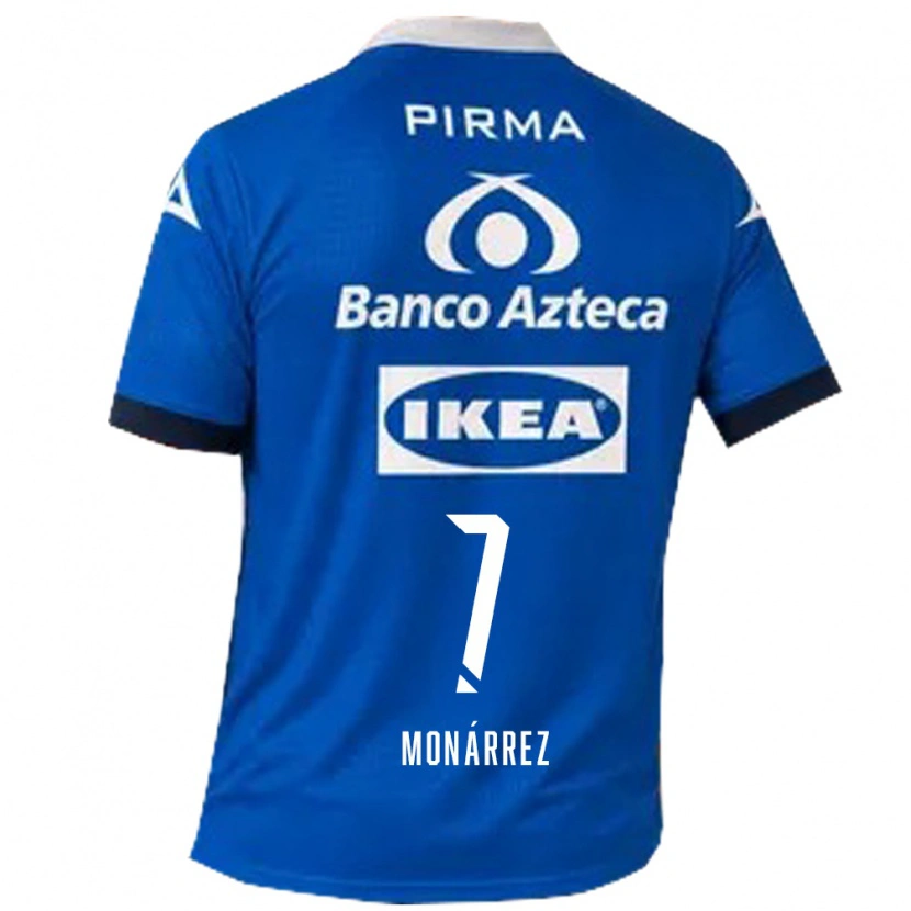 Danxen Kinder Fernando Monárrez #7 Blau Weiß Auswärtstrikot Trikot 2026/27 T-Shirt