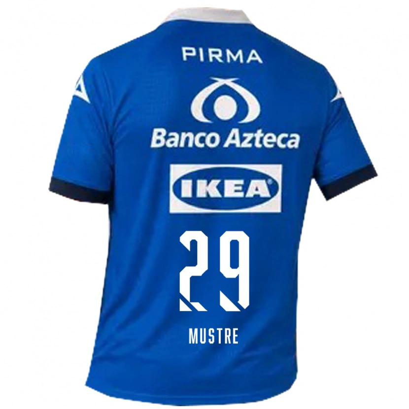 Danxen Kinder Eduardo Mustre #29 Blau Weiß Auswärtstrikot Trikot 2026/27 T-Shirt