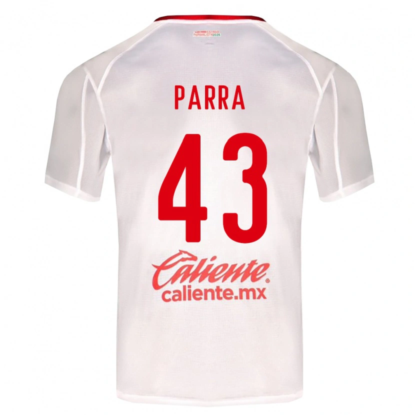 Danxen Kinder Rodrigo Parra #43 Weiß Grün Rot Auswärtstrikot Trikot 2026/27 T-Shirt