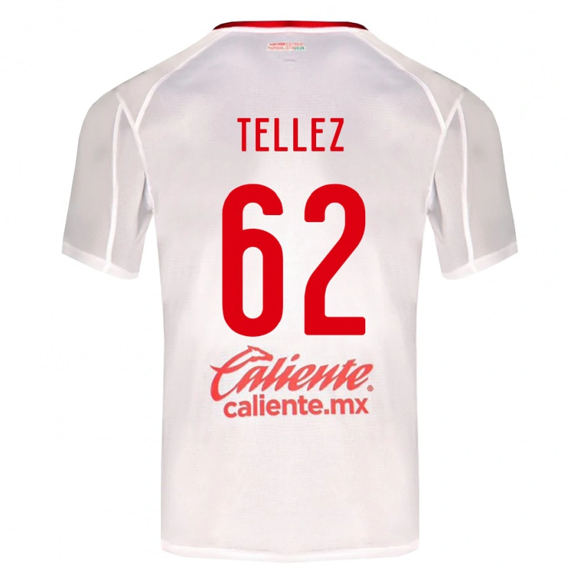 Danxen Kinder Brandon Téllez #62 Weiß Grün Rot Auswärtstrikot Trikot 2026/27 T-Shirt