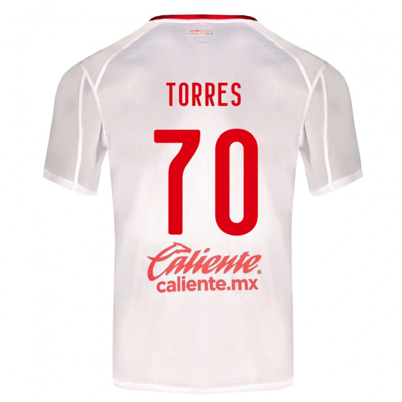 Danxen Kinder Leo Torres #70 Weiß Grün Rot Auswärtstrikot Trikot 2026/27 T-Shirt