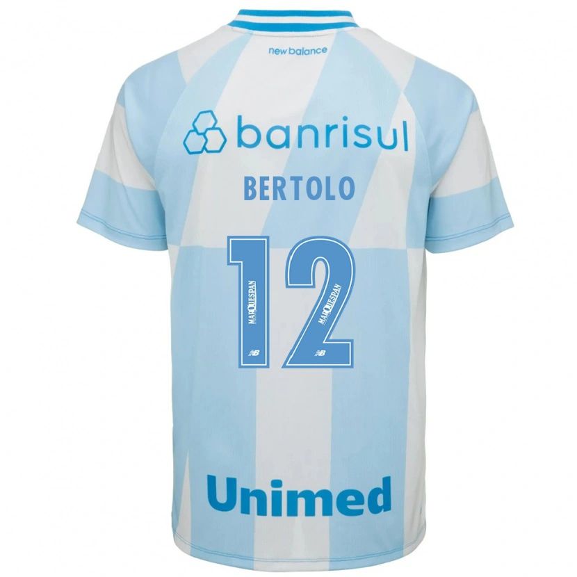 Danxen Kinder Mateus Bertolo #12 Hellblau Weiß Auswärtstrikot Trikot 2026/27 T-Shirt