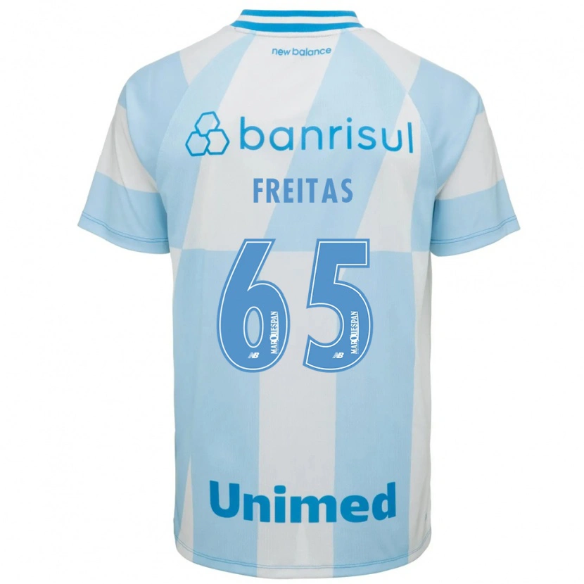 Danxen Kinder Riquelme Freitas Dos Santos #65 Hellblau Weiß Auswärtstrikot Trikot 2026/27 T-Shirt