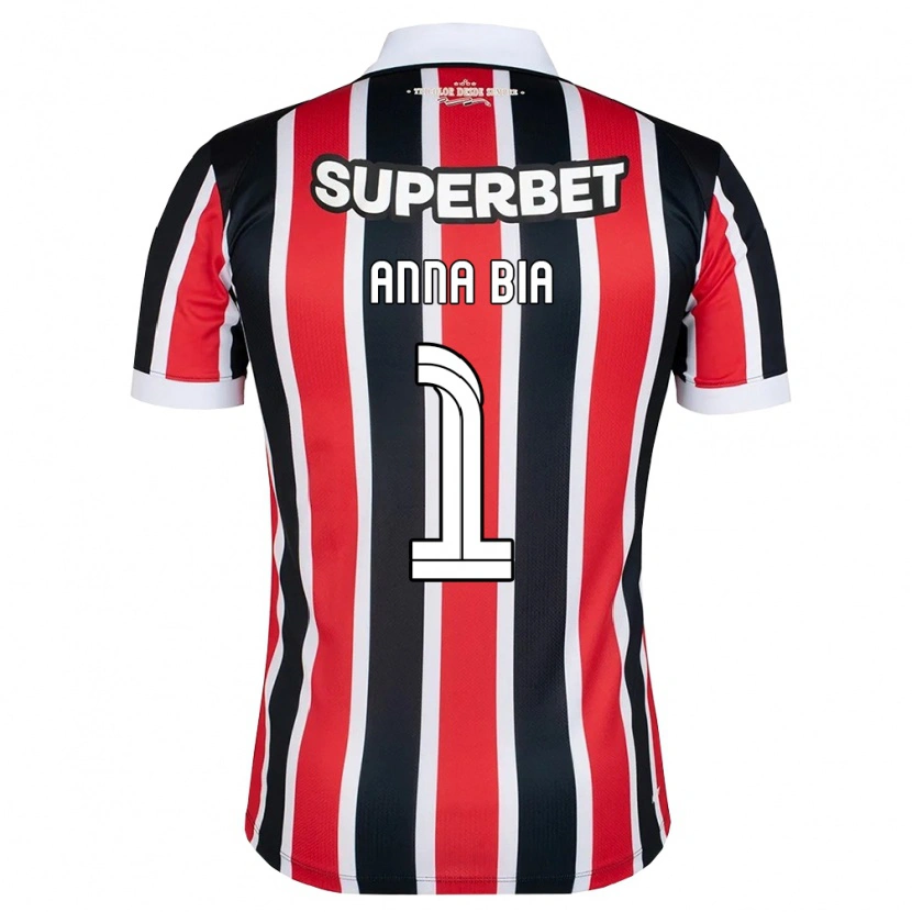 Danxen Kinder Anna Bia #1 Rot Weiß Schwarz Auswärtstrikot Trikot 2026/27 T-Shirt