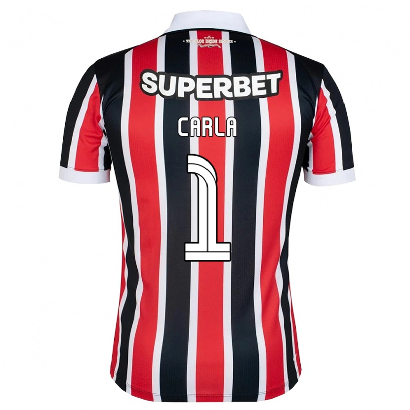 Danxen Kinder Carla #1 Rot Weiß Schwarz Auswärtstrikot Trikot 2026/27 T-Shirt