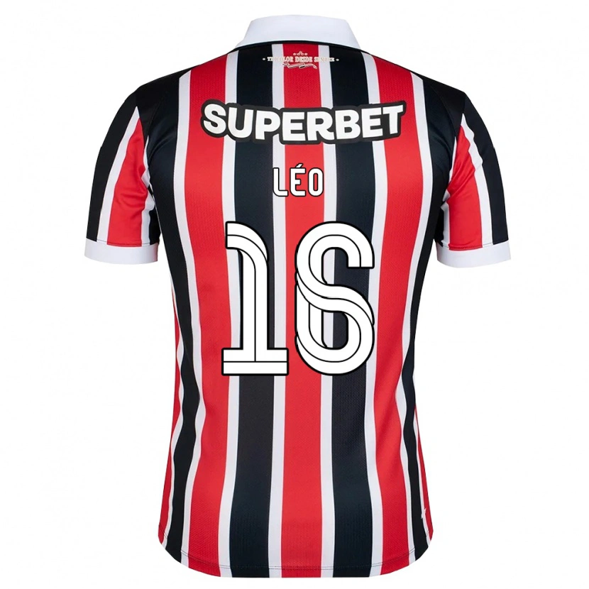 Danxen Kinder Leo #16 Rot Weiß Schwarz Auswärtstrikot Trikot 2026/27 T-Shirt