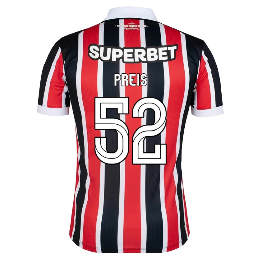Danxen Kinder Felipe Preis #52 Rot Weiß Schwarz Auswärtstrikot Trikot 2026/27 T-Shirt