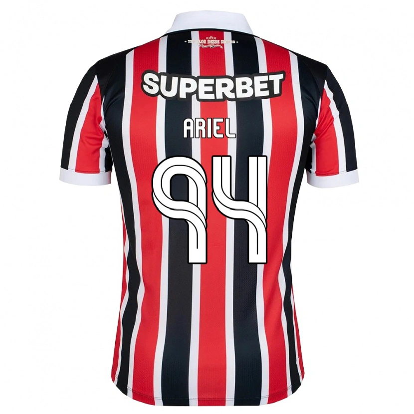 Danxen Kinder Ariel #94 Rot Weiß Schwarz Auswärtstrikot Trikot 2026/27 T-Shirt