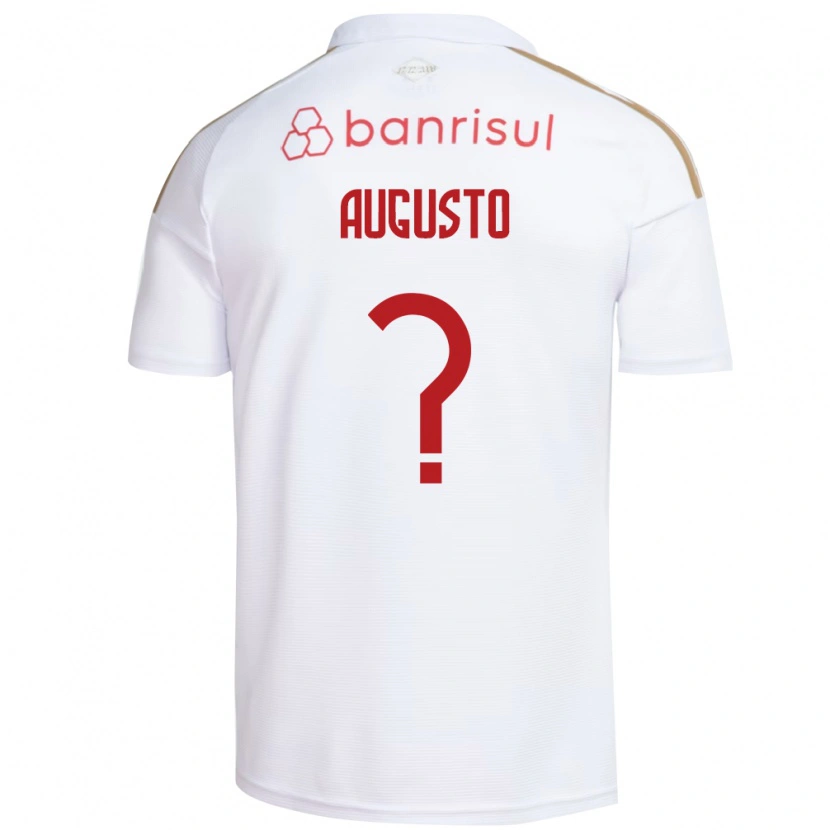 Danxen Kinder Vinicius Augusto #0 Weiß Rot Auswärtstrikot Trikot 2026/27 T-Shirt