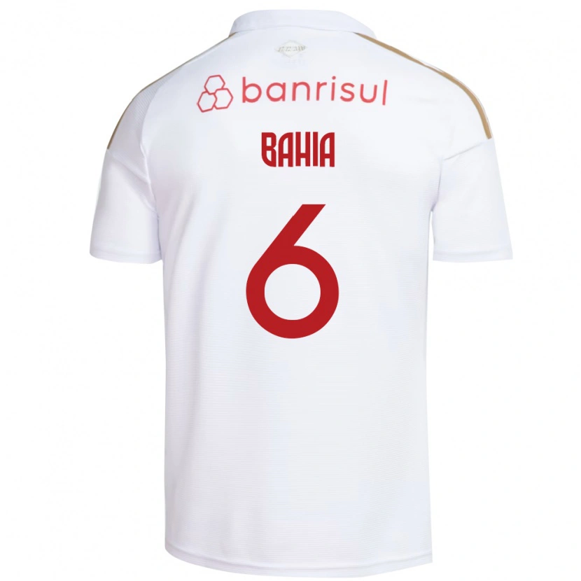 Danxen Kinder Matheus Bahia #6 Weiß Rot Auswärtstrikot Trikot 2026/27 T-Shirt