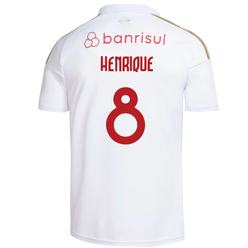 Danxen Kinder Bruno Henrique #8 Weiß Rot Auswärtstrikot Trikot 2026/27 T-Shirt