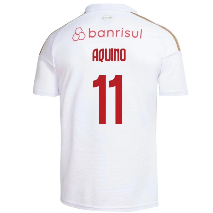Danxen Kinder Belén Aquino #11 Weiß Rot Auswärtstrikot Trikot 2026/27 T-Shirt