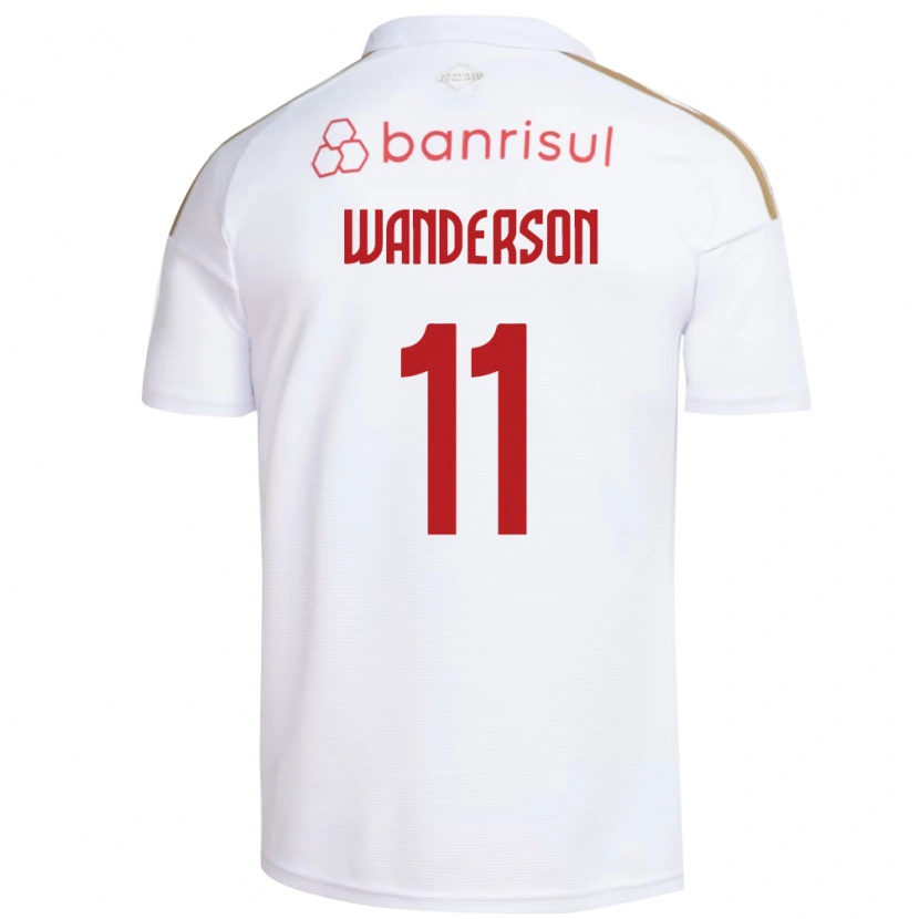 Danxen Kinder Wanderson #11 Weiß Rot Auswärtstrikot Trikot 2026/27 T-Shirt