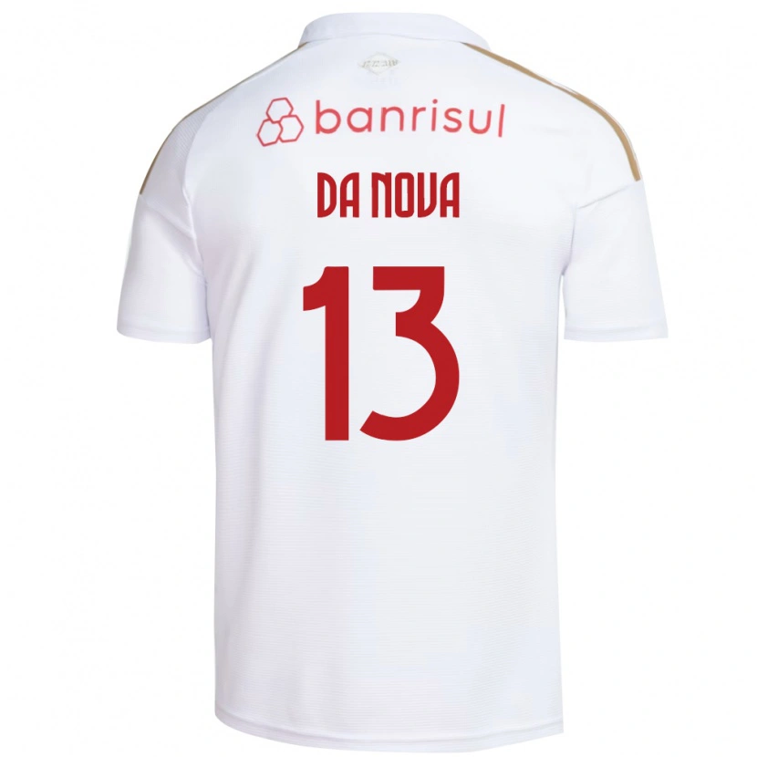 Danxen Kinder Érick Da Nova #13 Weiß Rot Auswärtstrikot Trikot 2026/27 T-Shirt