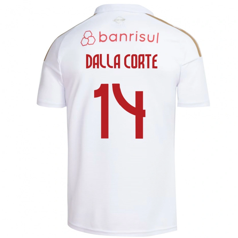 Danxen Kinder João Dalla Corte #14 Weiß Rot Auswärtstrikot Trikot 2026/27 T-Shirt