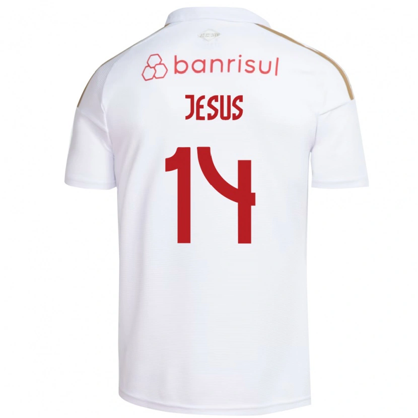 Danxen Kinder Victor Jesus #14 Weiß Rot Auswärtstrikot Trikot 2026/27 T-Shirt