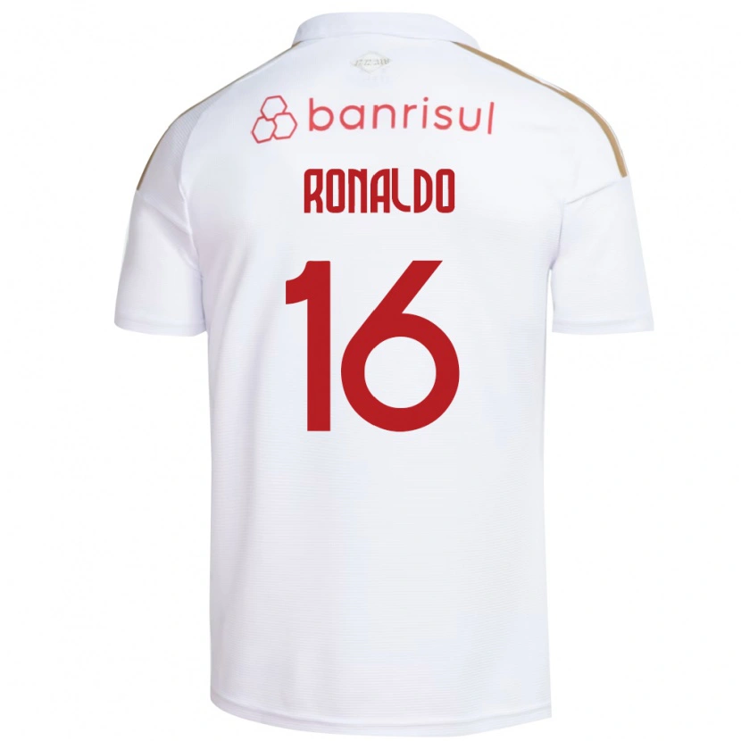Danxen Kinder Ronaldo Da Silva Souza #16 Weiß Rot Auswärtstrikot Trikot 2026/27 T-Shirt