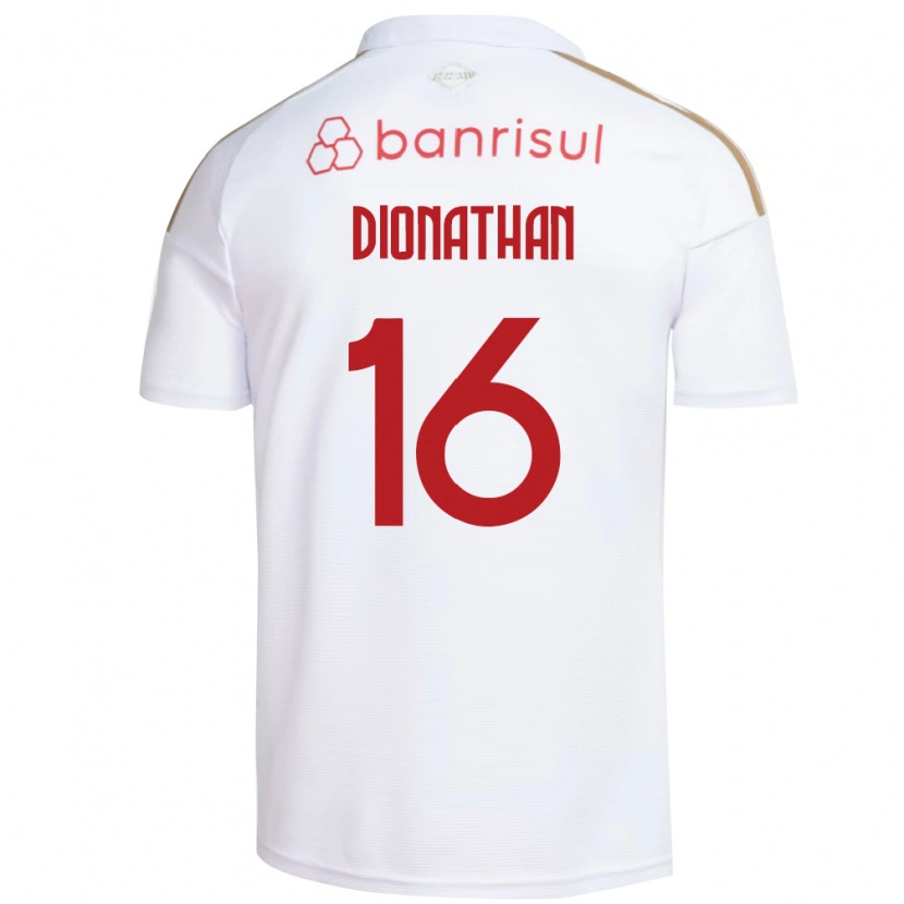 Danxen Kinder Dionathan De Lima Dos Santos #16 Weiß Rot Auswärtstrikot Trikot 2026/27 T-Shirt