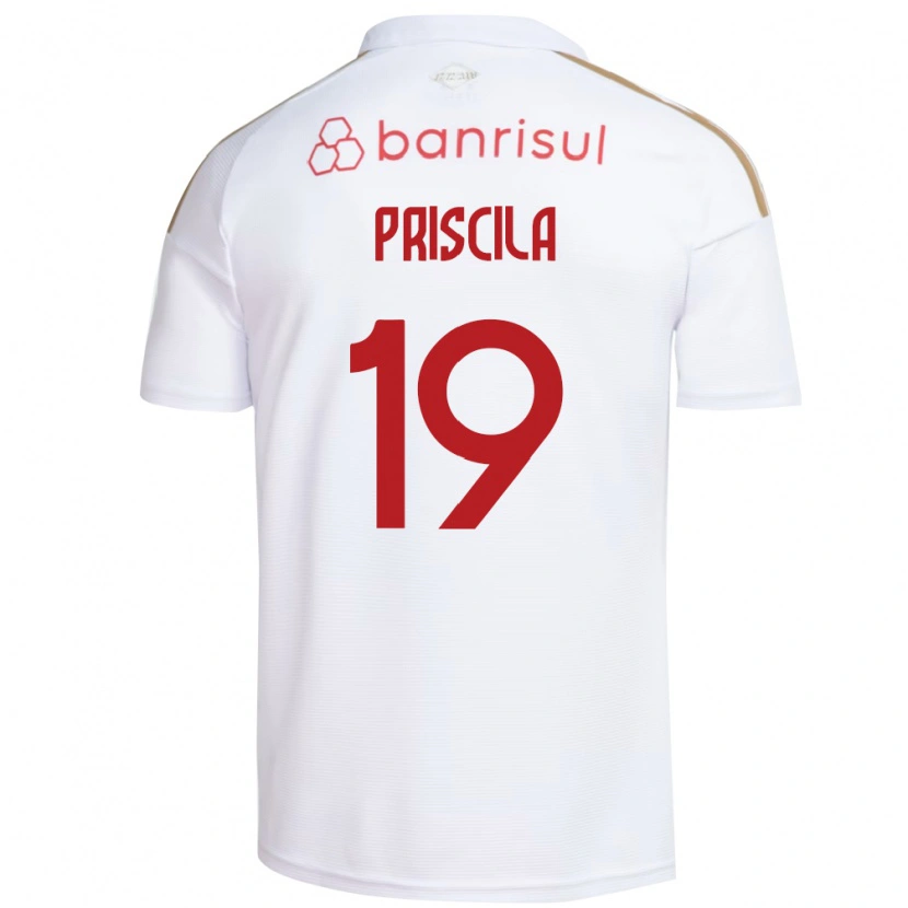 Danxen Kinder Priscila #19 Weiß Rot Auswärtstrikot Trikot 2026/27 T-Shirt