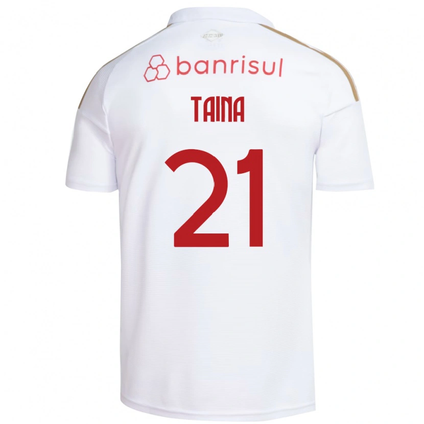 Danxen Kinder Taina #21 Weiß Rot Auswärtstrikot Trikot 2026/27 T-Shirt