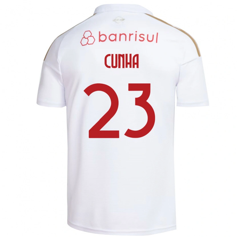 Danxen Kinder Matheus Cunha #23 Weiß Rot Auswärtstrikot Trikot 2026/27 T-Shirt