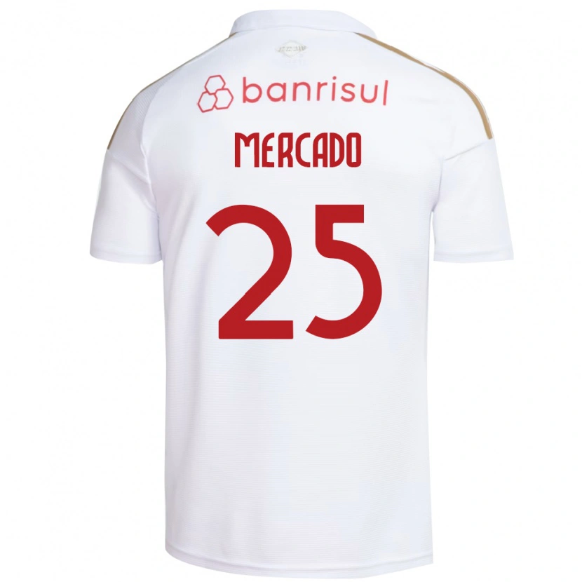 Danxen Kinder Gabriel Mercado #25 Weiß Rot Auswärtstrikot Trikot 2026/27 T-Shirt